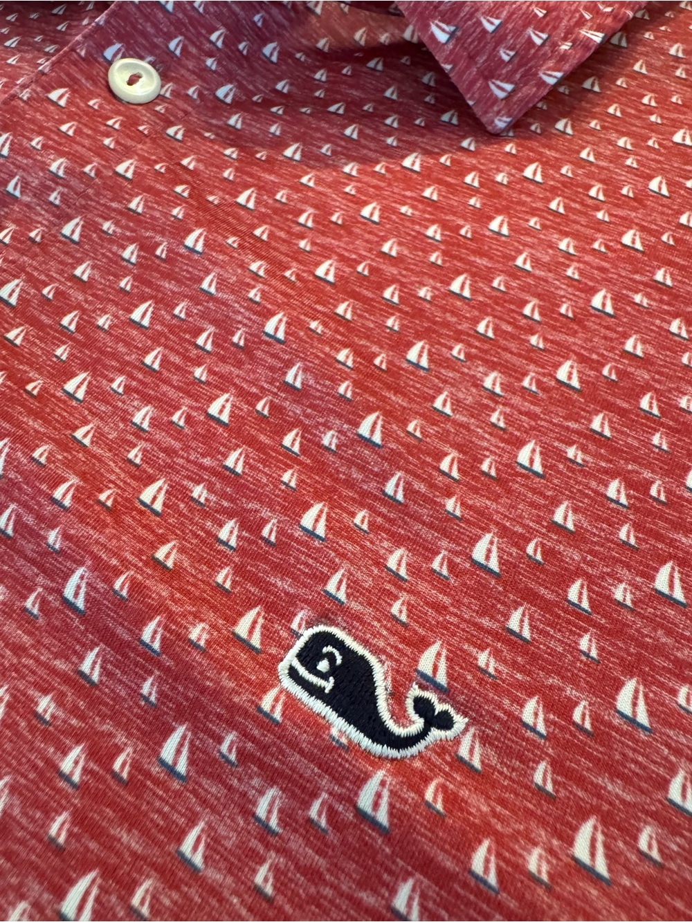 Vineyard Vines Men's Sailboat Patterned Polo - Picture 2 of 5